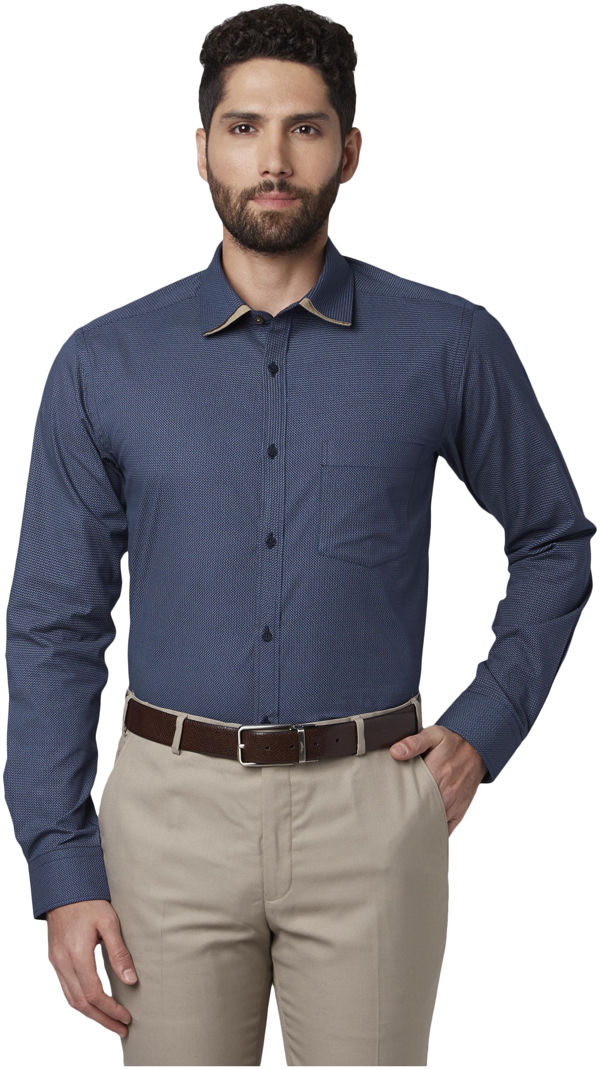 

Park Avenue Men Slim fit Formal Shirt - Blue