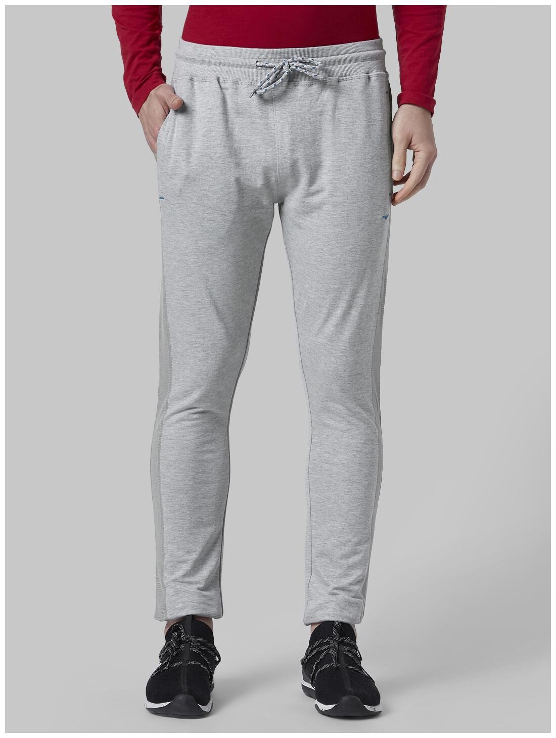 

Park Avenue Men Cotton Blend Track Pants -Grey