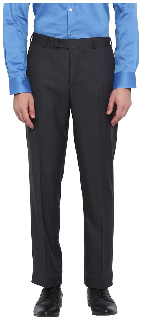 

Park Avenue Men Solid Regular Fit Formal Trouser - Grey