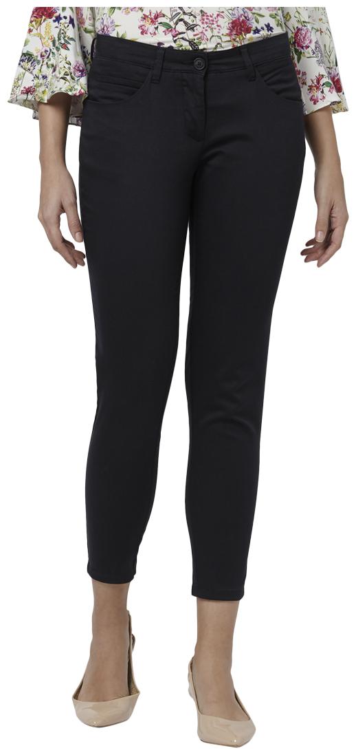 

Park Avenue Women Black Slim fit Regular trousers