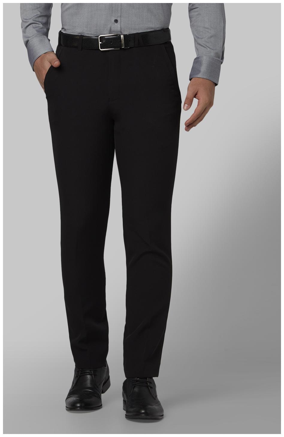 

Park Avenue Men Solid Regular Fit Formal Trouser - Black