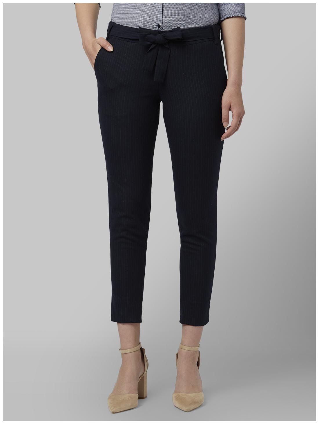 

Park Avenue Women Blue Regular fit Regular trousers