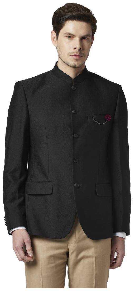 

Park Avenue Men Black Solid Regular fit Single Breasted Blazer