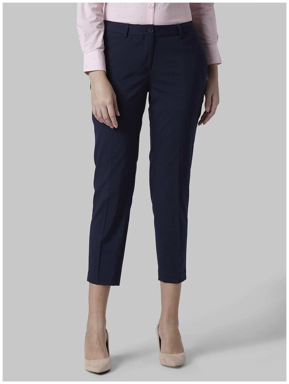 

Park Avenue Women Blue Regular fit Regular trousers