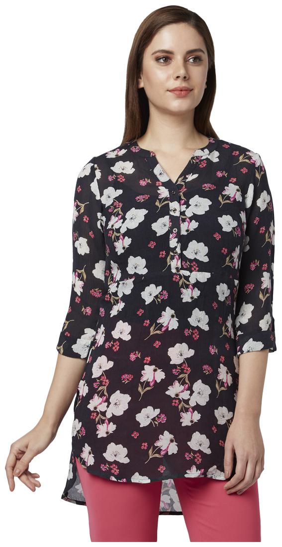 

Park Avenue Women Printed Regular top - Blue