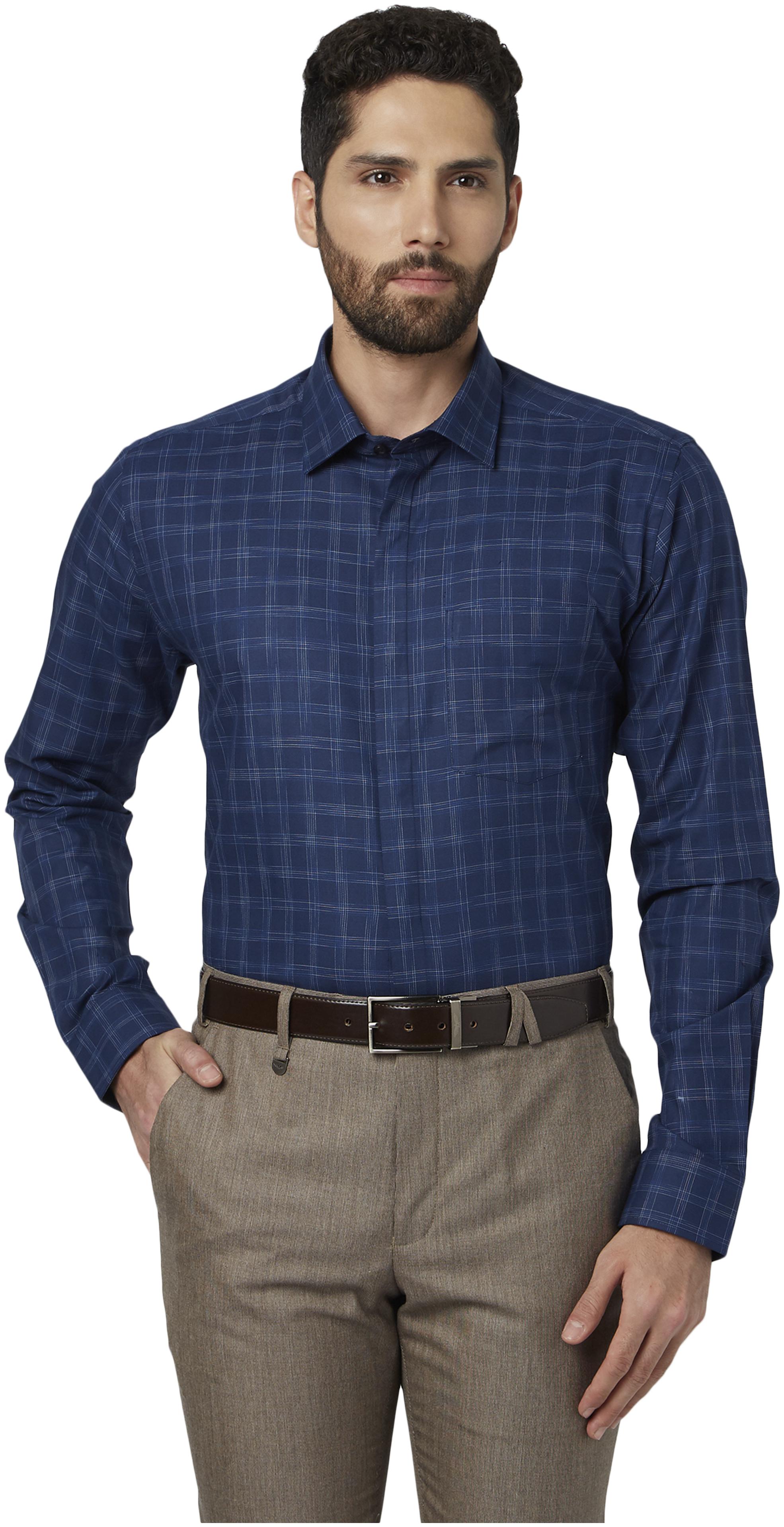 

Park Avenue Men Slim fit Formal Shirt - Blue