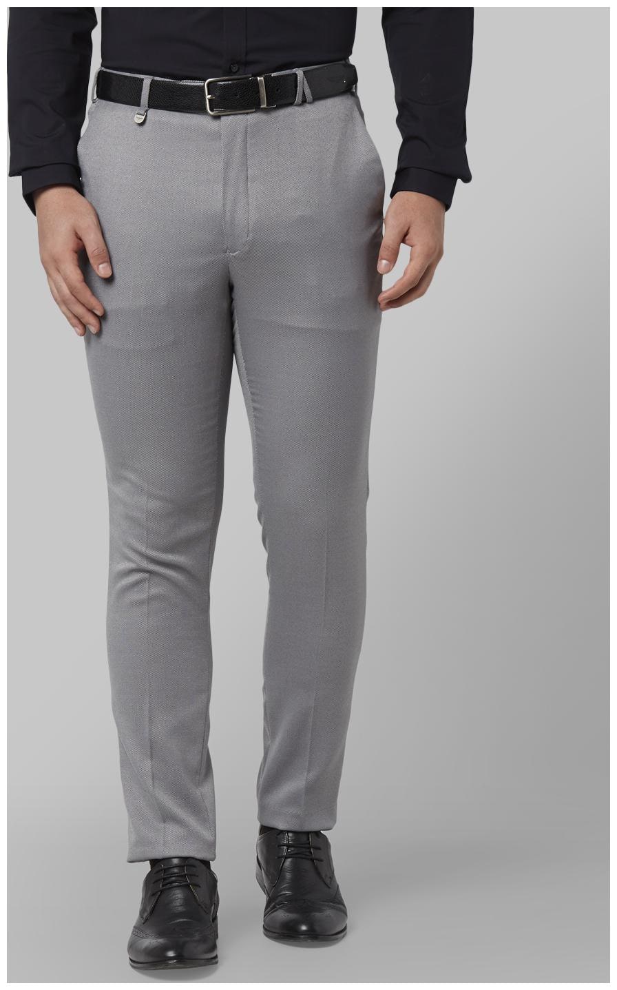 

Park Avenue Men Solid Regular Fit Formal Trouser - Grey