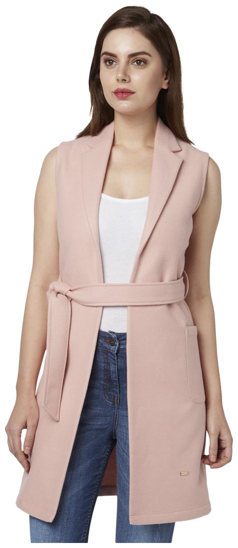 

Park Avenue Women Solid Regular Jacket - Pink