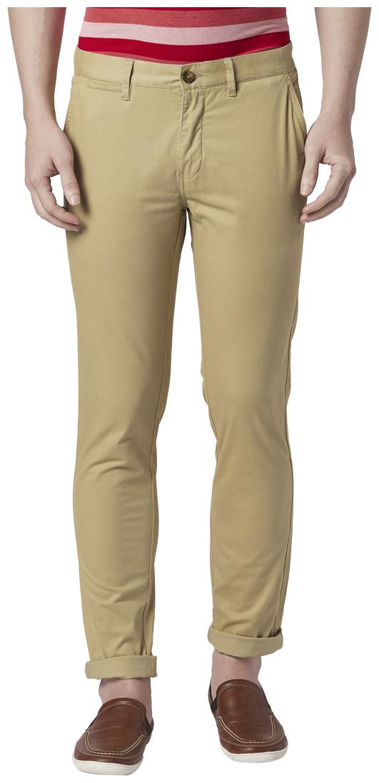 

Park Avenue Men Brown Solid Regular fit Regular trousers