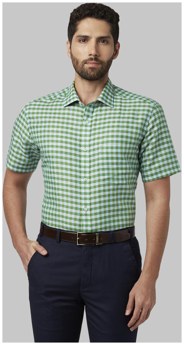 

Park Avenue Men Regular fit Formal Shirt - Green