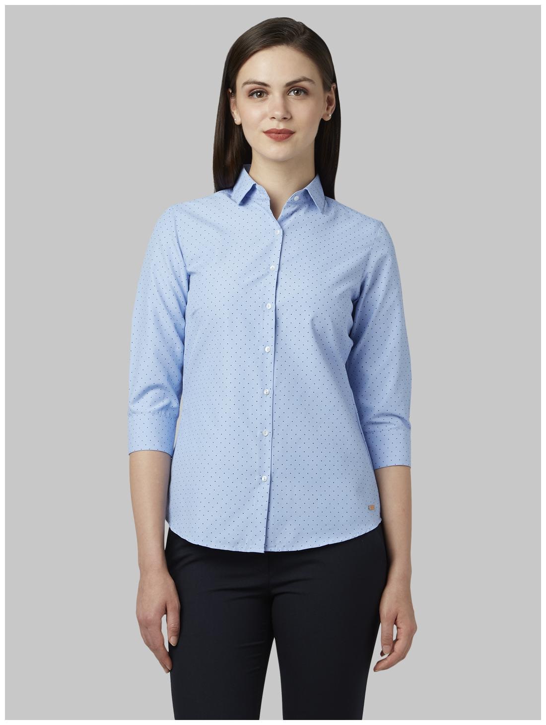

Park Avenue Women White Printed Regular Fit Shirt