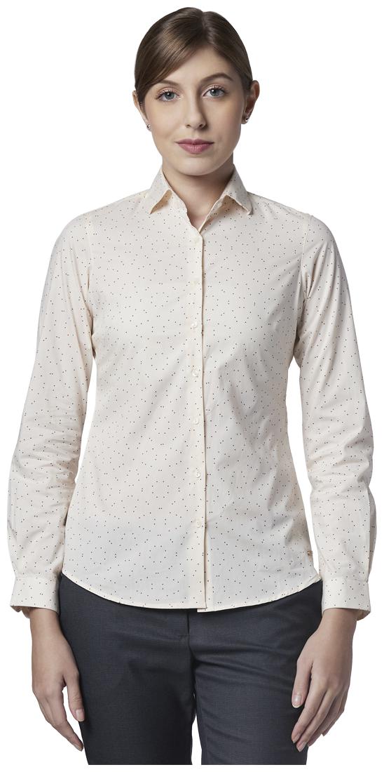 

Park Avenue Women Beige Printed Regular Fit Shirt