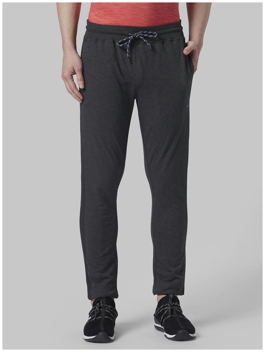 

Park Avenue Men Cotton Blend Regular Fit Track Pants -Black
