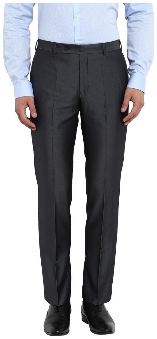 

Park Avenue Men Solid Regular Fit Formal Trouser - Grey