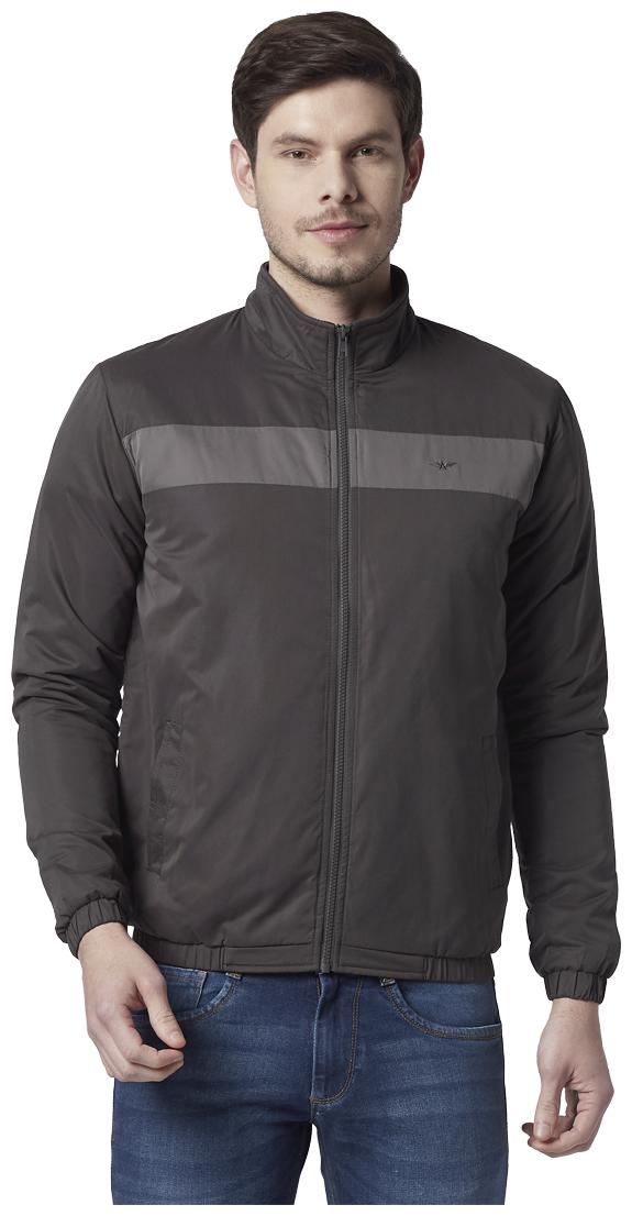 

Park Avenue Men Green Solid Bomber jacket