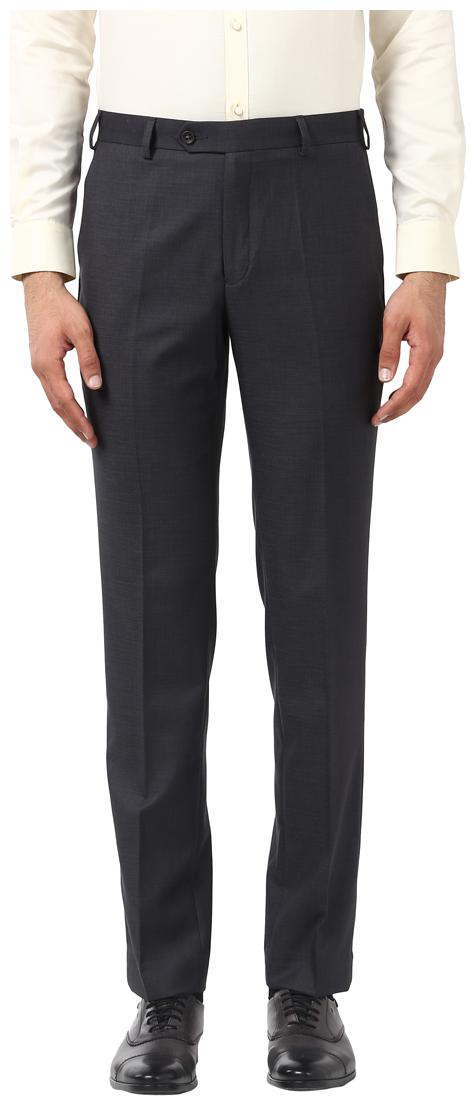 

Park Avenue Men Solid Slim Fit Formal Trouser - Grey