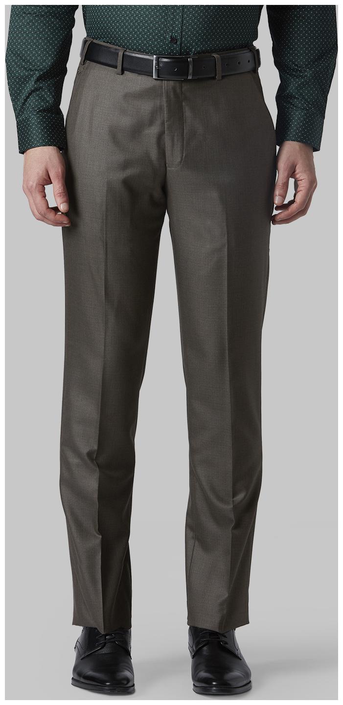 

Park Avenue Men Solid Regular Fit Formal Trouser - Brown