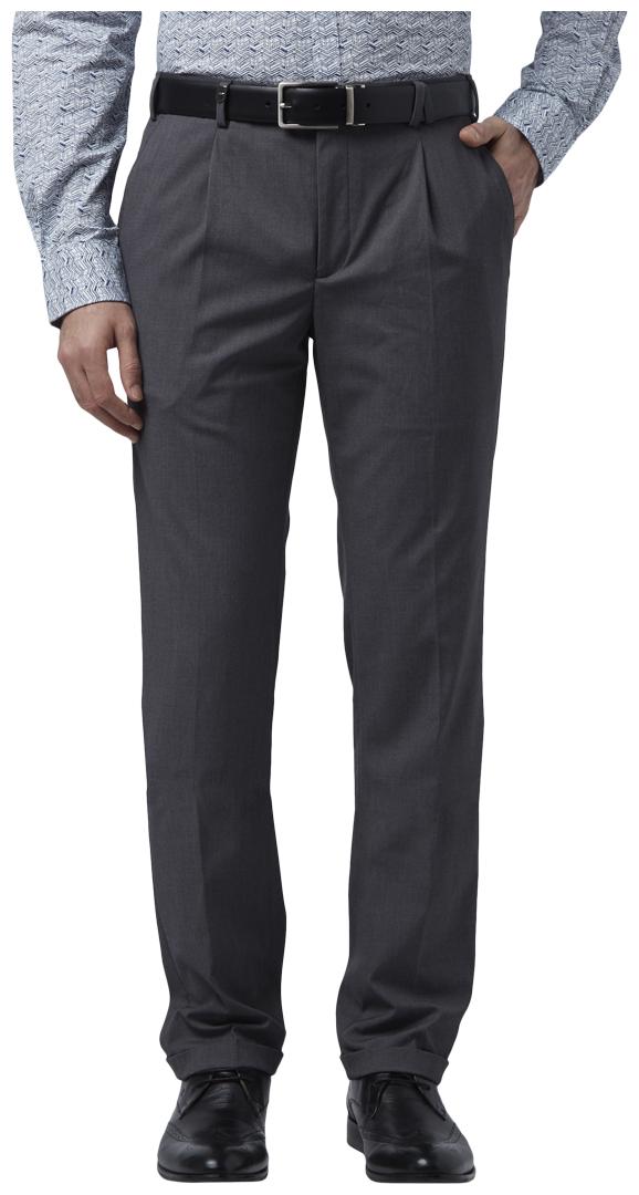 

Park Avenue Men Solid Slim Fit Formal Trouser - Grey
