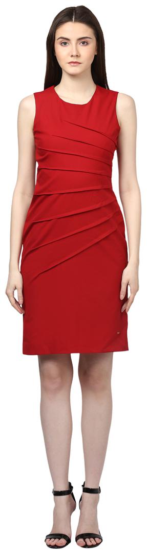 

Park Avenue Red Solid Bodycon dress