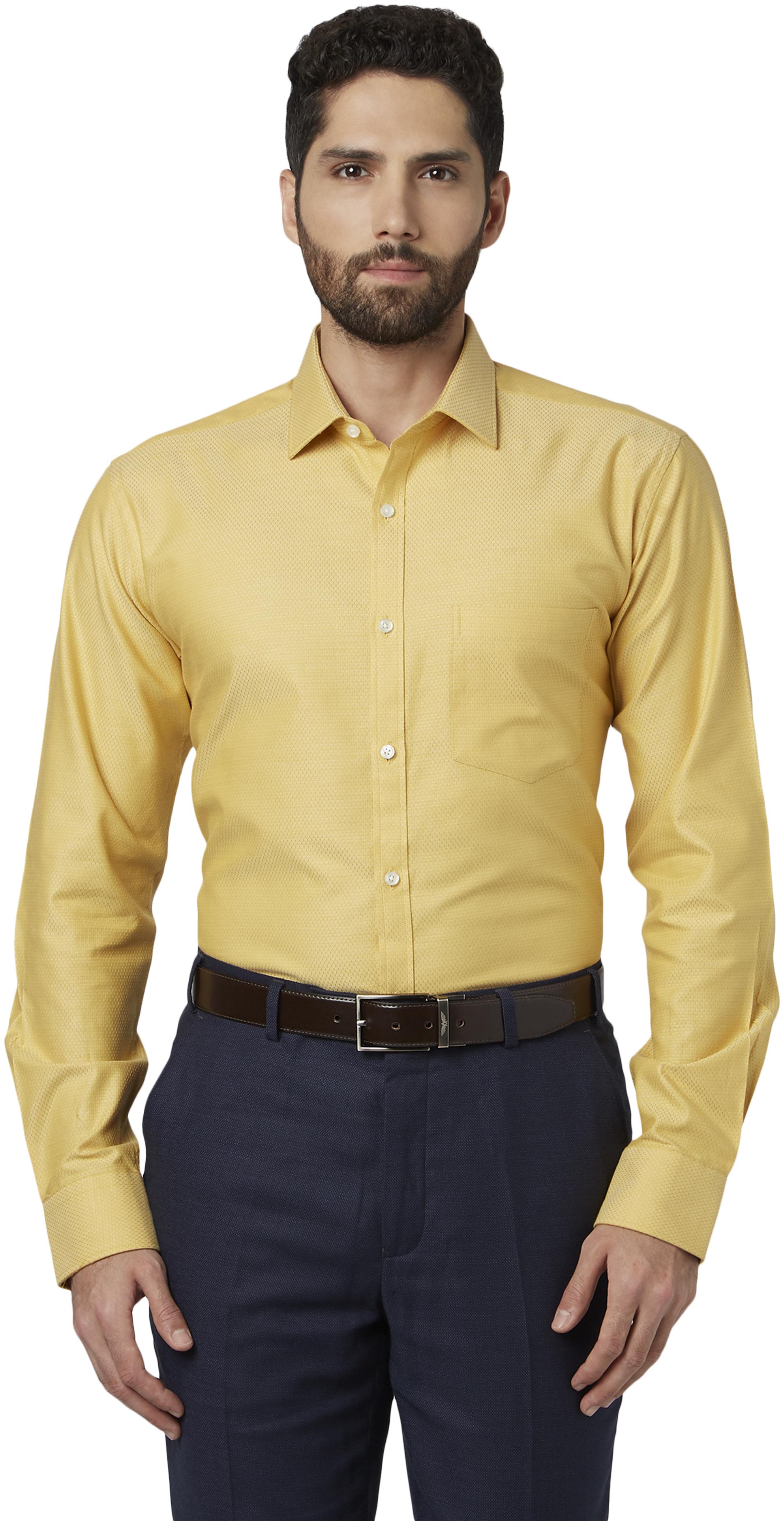 

Park Avenue Men Slim fit Formal Shirt - Yellow