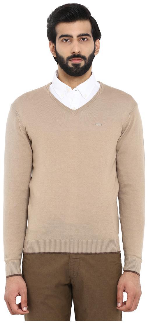 

Park Avenue Fawn Wool Blend Regular Fit Sweater