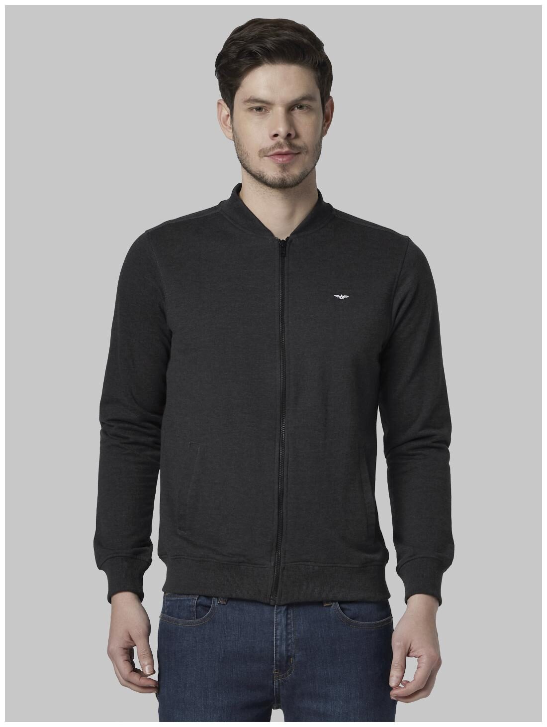 

Park Avenue Men Black Round neck Sweatshirt