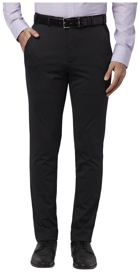 

Park Avenue Men Solid Regular Fit Formal Trouser - Black