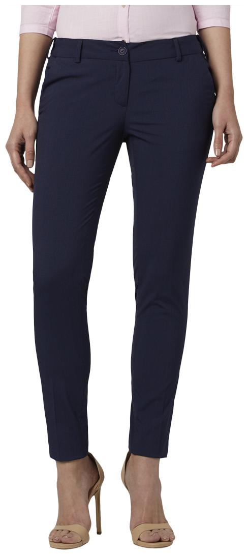 

Park Avenue Women Blue Regular fit Regular trousers