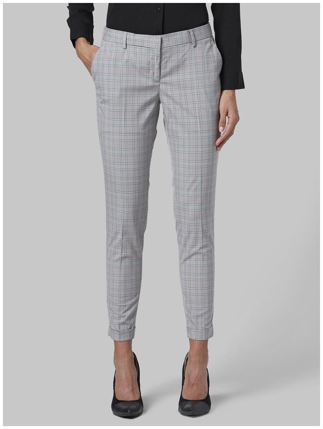 

Park Avenue Women Grey Regular fit Regular trousers