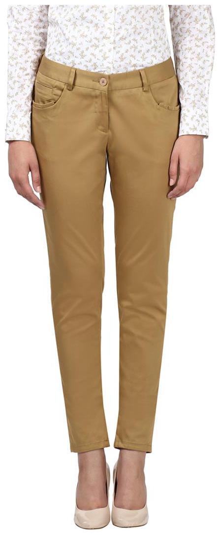 

Park Avenue Women Brown Regular fit Regular trousers