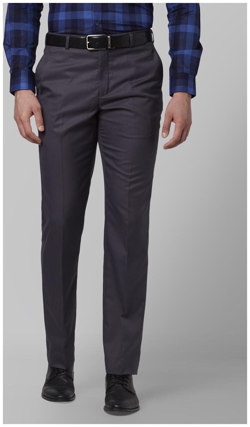 

Park Avenue Men Solid Regular Fit Formal Trouser - Grey