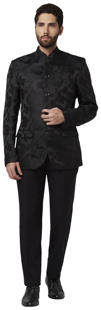 

Park Avenue Black Slim Fit Suits