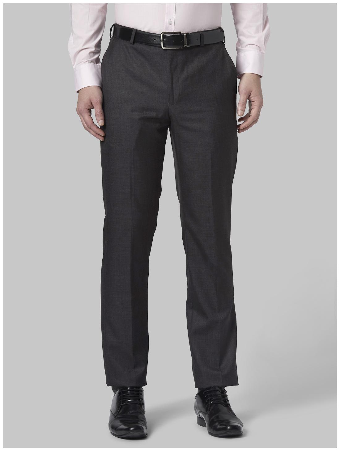 

Park Avenue Men Solid Regular Fit Formal Trouser - Grey