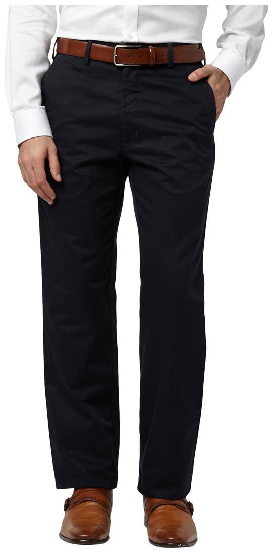 

Park Avenue Men Solid Slim Fit Formal Trouser - Blue
