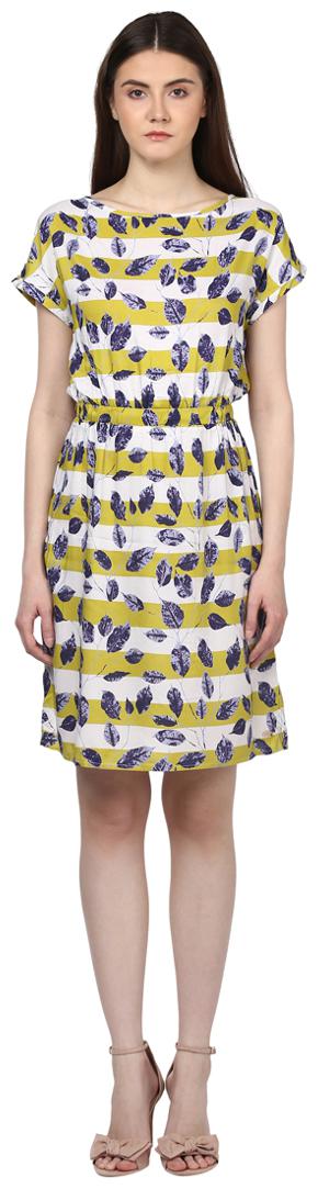 

Park Avenue Blue Solid A-line dress