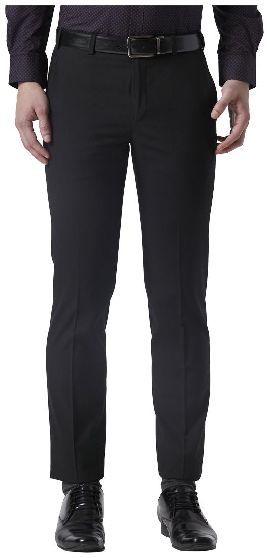 

Park Avenue Men Solid Skinny Fit Formal Trouser - Black