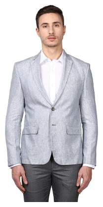 

Park Avenue Medium Grey Super Slim Fit Linen Blazer