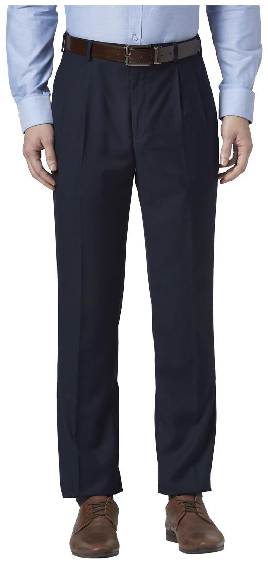

Park Avenue Men Solid Regular Fit Formal Trouser - Blue