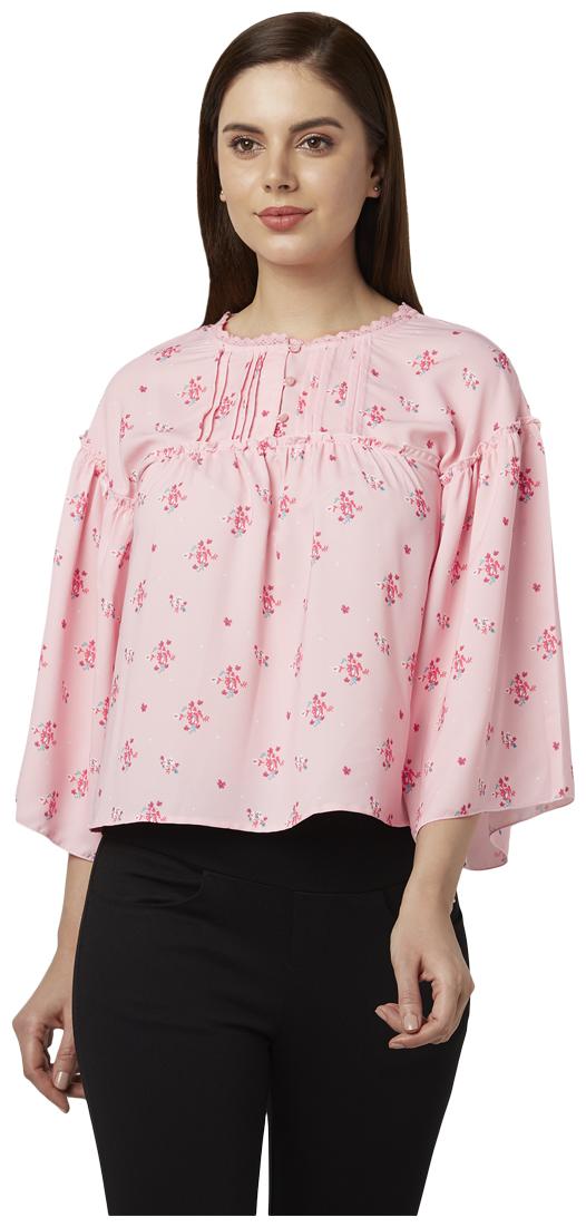 

Park Avenue Women Printed Regular top - Pink