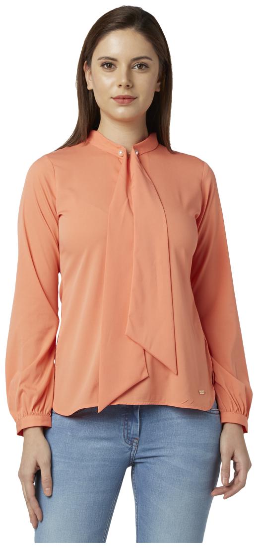 

Park Avenue Women Solid Regular top - Orange