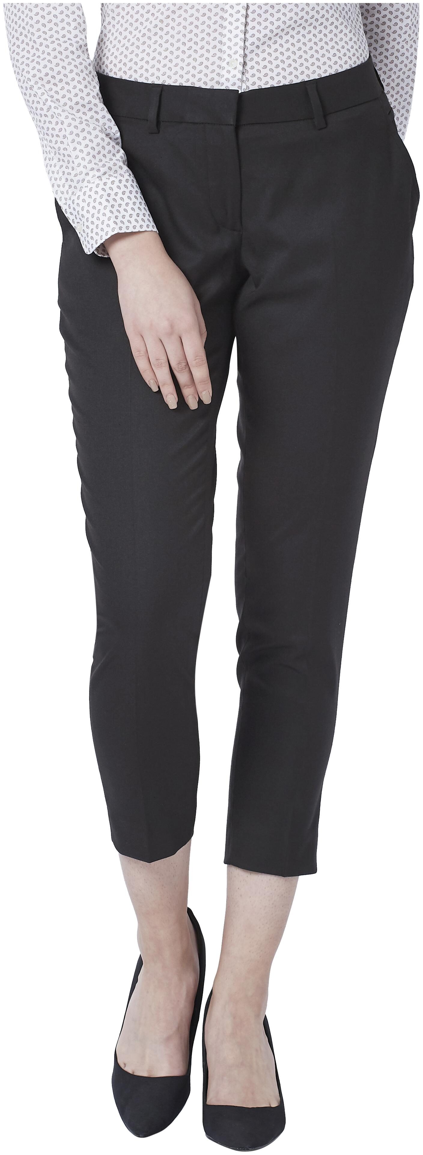 

Park Avenue Women Brown Tapered fit Regular trousers