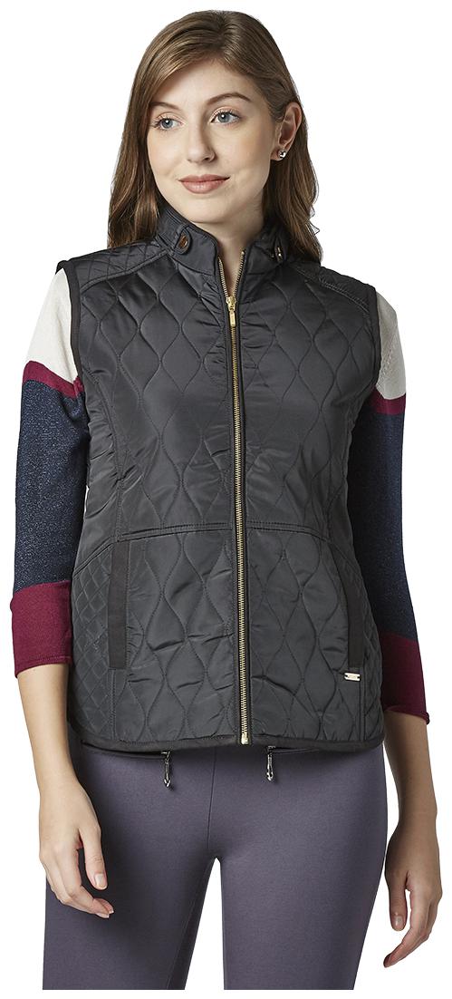 

Park Avenue Women Solid Regular Jacket - Black
