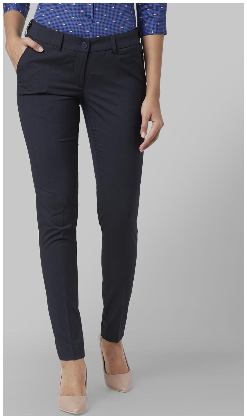 

Park Avenue Women Blue Regular fit Regular trousers