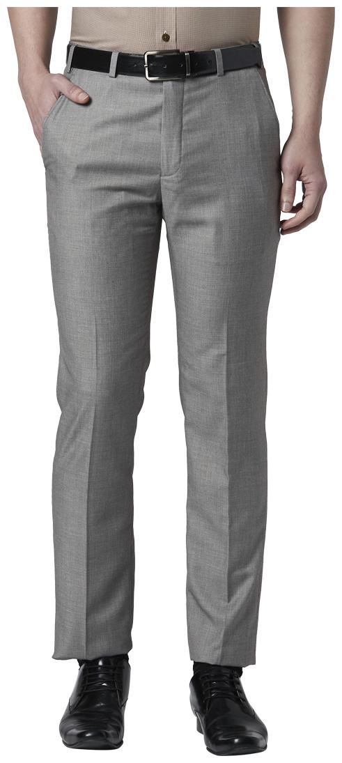 

Park Avenue Men Solid Slim Fit Formal Trouser - Grey