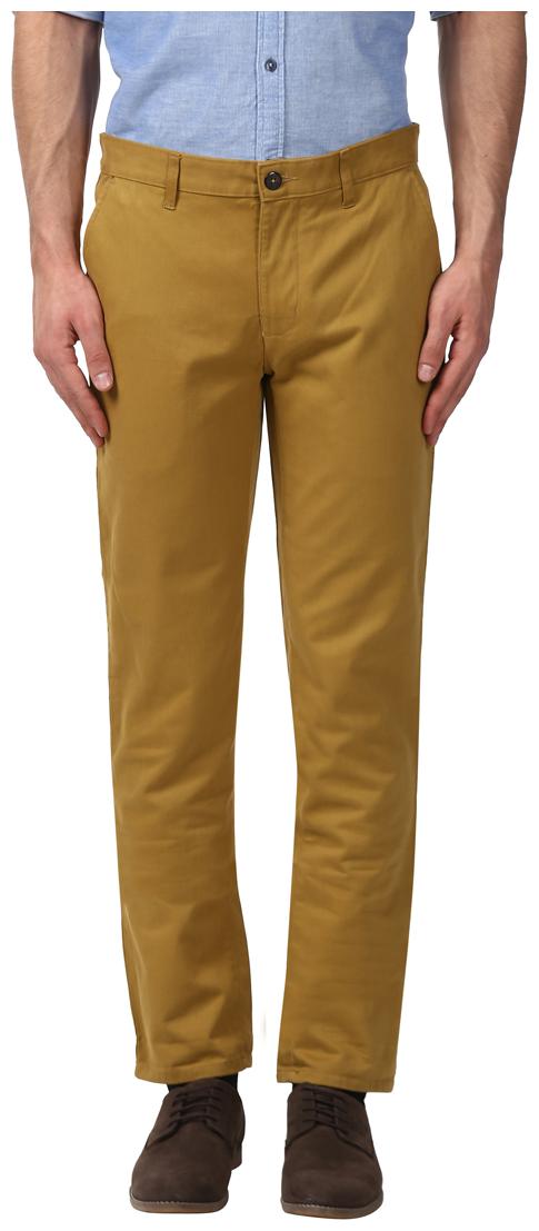 

Park Avenue Men Beige Solid Slim fit Regular trousers