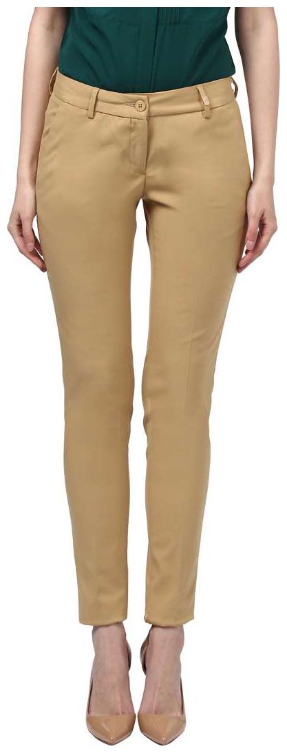 

Park Avenue Woman Dark Fawn Tapered Fit Polyester Blend Trouser