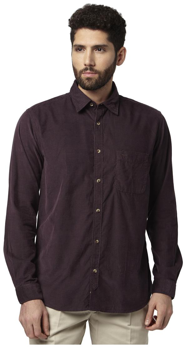 

Park Avenue Men Purple Camouflage Slim Fit Casual Shirt
