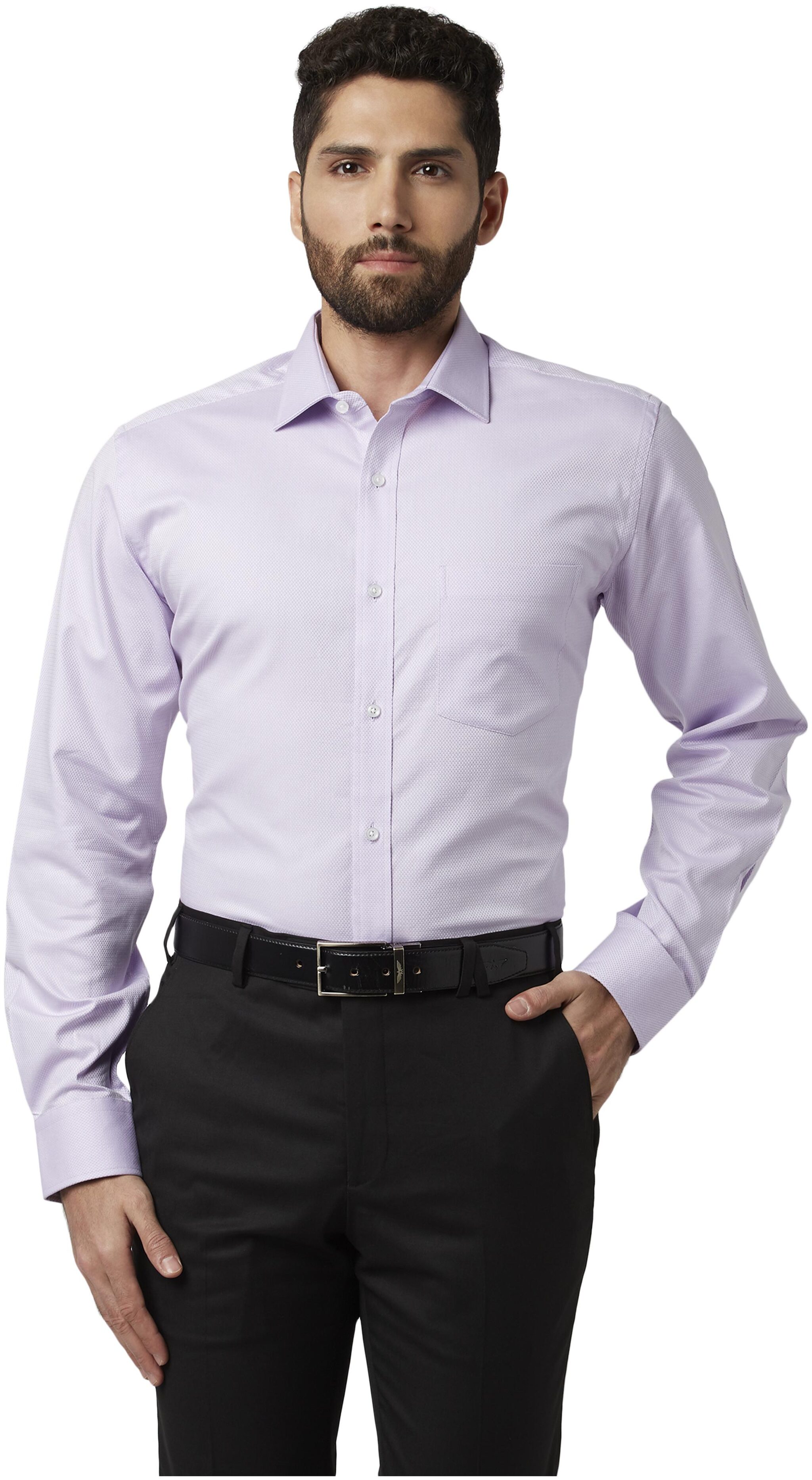 

Park Avenue Men Regular fit Formal Shirt - Purple
