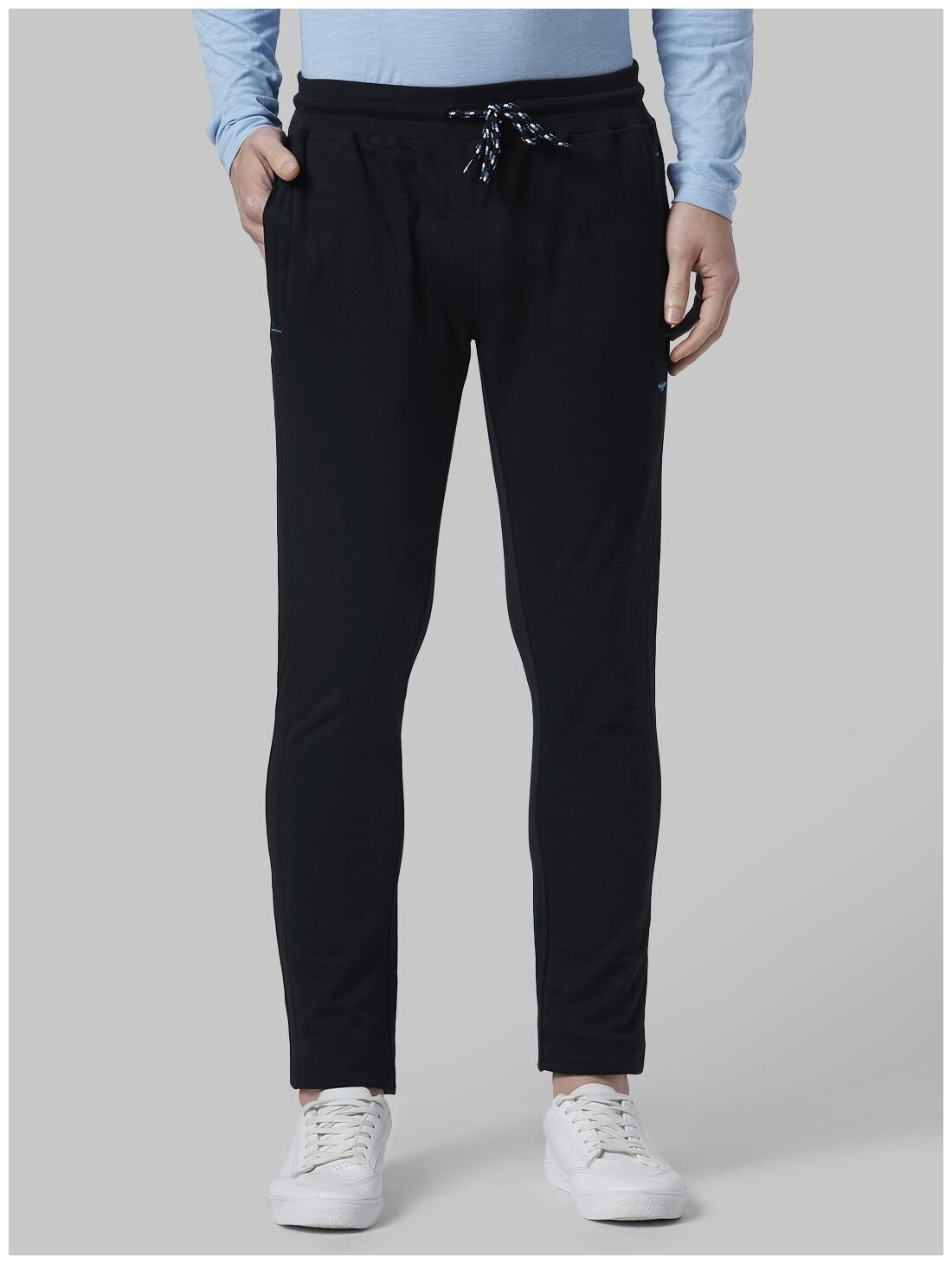

Park Avenue Men Cotton Blend Track Pants -Blue