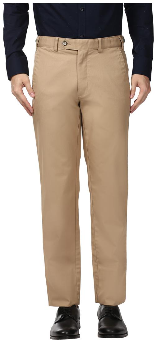 

Park Avenue Men Solid Slim Fit Formal Trouser - Brown